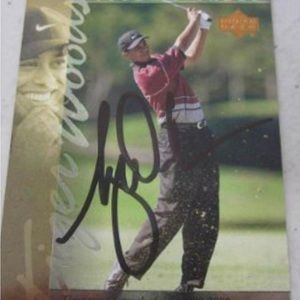 Tiger Woods Autographed Rookie Card